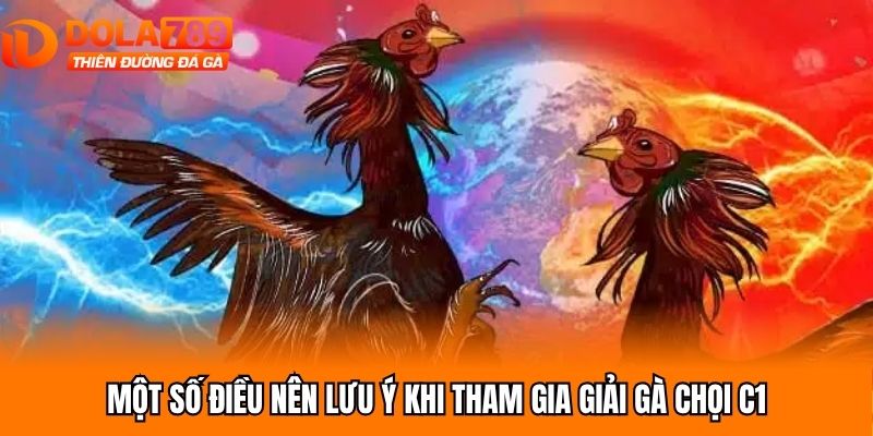 Một số điều nên lưu ý khi tham gia giải gà chọi C1